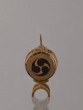 Okimono in the shape of a taiko drum, Nogawa workshop possibly, Japanese, Meiji period 1868–1912;