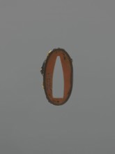Metal collar ending a sword hilt fuchi, maker: Suiyôdô, Toshimasa craftsman;, noted; Japanese, Edo