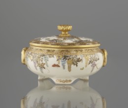 Small box with a lid, Kinkôzan, Sôbei VII 1867–1927 author, Kinkôzan workshop / co-creator;