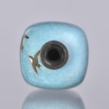 Vase, Tomiki Shôbei fl. ca. 19th/20th century, cloisonné enamel, chidori plovers, reeds and waves