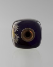 Vase, cloisonné enamel yusen technique; poppy motif; Meiji period, ca. 1900; Japan, Nagoya. Angular