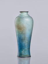 Vase by Miwa Tomisaburô fl. ca. late 19th–early 20th century. Cloisonné enamel elongated vase,