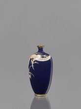 Vase, Japanese, Meiji period 1868–1912, cloisonné enamel, 19th–20th century. Subject: Japanese