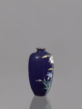 Vase, gift, repossession Krakow, lilies, Japanese art, Japanese, Meiji 1868–1912, cloisonné enamel,