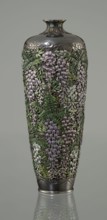 Vase by Hiratsuka Mohei 1836-?, ca. 1880–1890 Meiji period, Japan. Slender ovoid, double-walled