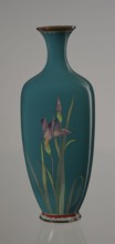 Vase, gift, repossession Krakow — Japanese, Meiji period ca. 1900. Ovoid cloisonné enamel vase one