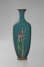 Vase, gift, repossession Krakow — irises — Japanese art, Meiji 1868–1912 — flowers iconography —