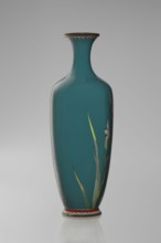 Vase, gift, repossession Krakow, irises, Meiji 1868–1912, Japanese, cloisonné enamel, ovoid vase