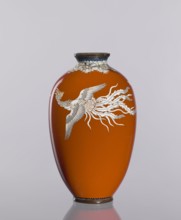 Vase, ; Japanese, ca. 1910–1920 Meiji/Taisho periods; cloisonné enamel vessel, height 12.8 cm,