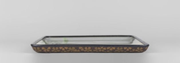 Tray, Namikawa Sôsuke 1847–1910 maker, Japanese, Meiji period ca. 1890–1900. Rectangular tray with