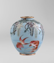 Vase, Gonda Hirosuke 1865-1937 author. Japanese, Meiji 1868-1912. Small spherical cloisonné enamel