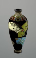 Vase by Namikawa Yasuyuki 1845–1927, ca. 1890–1905 Meiji period. Small, slender cloisonné enamel