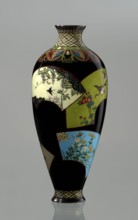 Vase, Namikawa Yasuyuki 1845–1927, enameller. Meiji period, ca. 1890–1905. Kyoto, Japan. Cloisonné