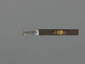 Fork with knife handle kozuka, Japanese, Edo period 1603–1868, 18th century. Melee weapon accessory