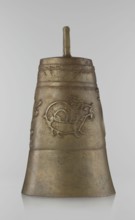 Bell, Persian, Qajar dynasty 1785–1925, 19th century, Iran; figurative motifs: animals—lions,