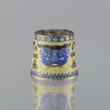 Sawdust container, gift; Chinese, Qing dynasty 1644–1911; cloisonné enamel; 19th century. Vessel