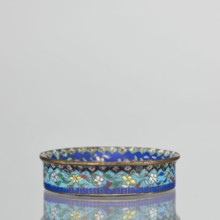 Bowl, 19th century, China. Cloisonné enamel decorative vessel, height 2.3 cm, diameter 9.4 cm. The