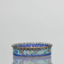 Bowl, gift; Chinese; Qing dynasty 1644–1911; cloisonné enamel decorative vessel, 19th century;