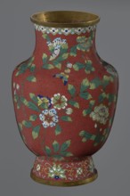 Vase, gift; Chinese art; Chinese; Qing dynasty 1644–1911, Xianfeng period 1851–1861; cloisonné