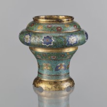 Vessel, Japanese, Meiji period 1868–1912, 19th century. Materials/technique: champlevé enamel.