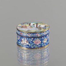 Box with a lid;, painted enamel; Qing dynasty 1644–1911; 19th century; Vietnamese Nguyen dynasty,