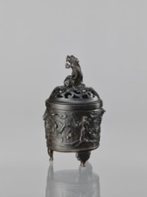 Censer with cover, Chinese, Qing dynasty 1644–1911, 18th century. Ceremonial ritual vessel censer,