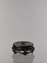Ding incense burner on stand, Chinese, Qing dynasty 1644–1911. Incense censer ritual vessel, 19th
