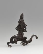Guanyin on a dragon;, Chinese, Qing dynasty 1644–1911, 18th century; sculpture figurine depicting
