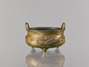 Li-type incense burner, ; ding vessel; Chinese; Qing 1644–1911, 18th century copy after a