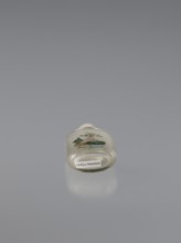 Snuffbox with spoon, Chinese, Qing 1644–1911, 19th century. Rounded-sided snuffbox and attached