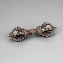 Vajra;, Himalayan, Tibetan Buddhist art; vajra ceremonial object; 18th century ; Tibet ; height 9.5