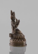 Bodhisattva Avalokiteshvara Sadaskari, Nepalese Buddhist sculpture, 18th–19th century. Statuette