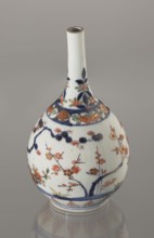 Bottle, porcelain, Arita, Japan, ca. 1700–1730; height 22.3 cm, diameter 12.2 cm. Decorated with