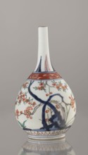 Bottle, Japanese, Edo 1603–1868, early 18th century. Porcelain vessel sake bottle, height 22.1 cm,