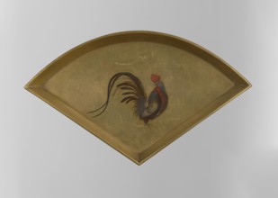 Tray, Japanese, Edo period 1603–1868, 1st half of the 19th century. Lacquer vessel tray, height 9.3