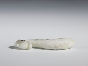 Belt clasp, ruyi auspicious scepter and dragons iconography, Chinese, Qing dynasty 1644–1911,