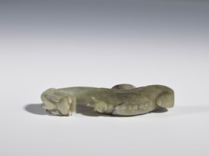 Belt clasp;, Chinese, Qing dynasty 1644–1911, 19th century. Material not specified. Head in the