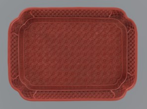 Tray, gift, Chinese, Qing 1644–1911, 18th–19th century, China, vessel; materials/ornament: meander,