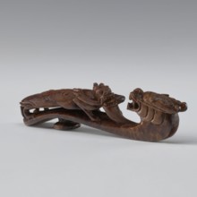 Belt clasp, maker, Chinese; 19th century Qing, 1644–1911. Materials and technique: full-sculpture