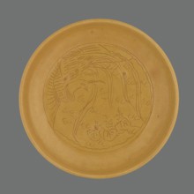 Plate, pheasants, ceramics, Chinese art, Chinese culture, Qing 1644–1911 style, monochromatic