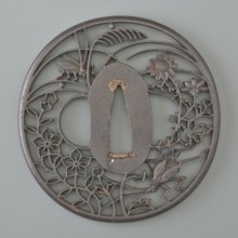 Crossguard tsuba, Akasaka role classification of creator, school author. Japanese, Edo period