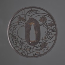 Crossguard tsuba, Akasaka role classification of creator, school author. Japanese, Edo period