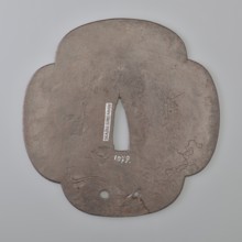 Crossguard tsuba, Kaneie; craft: tsuba; maker/school: Kaneie; gift; Japanese; Edo 1603–1868; 18th