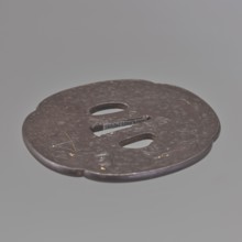 Crossguard tsuba, Kaneie craftsman, Japanese, Edo period 1603–1868, 18th century. Tsuba in the