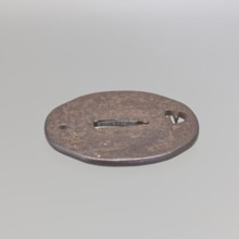 Crossguard tsuba, Kaneie,  school craftsman author. Japanese, 18th century Edo period, 1603–1868.