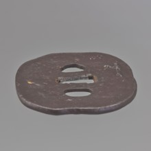 Crossguard tsuba, Japanese, Edo period 18th century, 1603–1868. Katana sword crossguard tsuba with