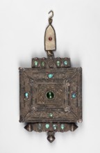 Ga'u box, gift, Himalayan Tibetan Buddhist amulet/ceremonial container, 19th/20th century, Tibet;