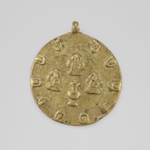 Amulet, 19th/20th century, Tibet; Tibetan Buddhist art; amulet with figural decorations; jug form;