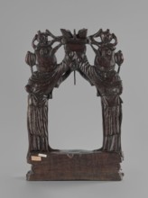 Stand, Chinese, figurative motifs, women, Qing 1644–1911, stand for hanging a gong, 19th century,