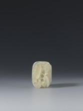 Ornament, early 17th century, China; jade; Ming 1368–1644 style. Height 3.65 cm, width 3.2 cm,